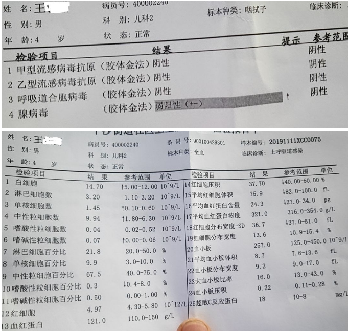 上海民顺中医：儿童腺病毒合并细菌感染案例一则